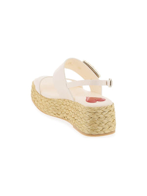 ROGER VIVIER-Crystal Buckle Nappa Leather Espadrilles-JOHN JULIA