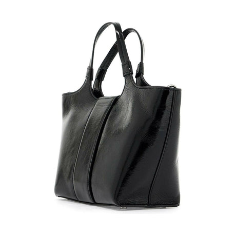 Grand Choc Mini Crinkled Leather Top-Handle Bag.