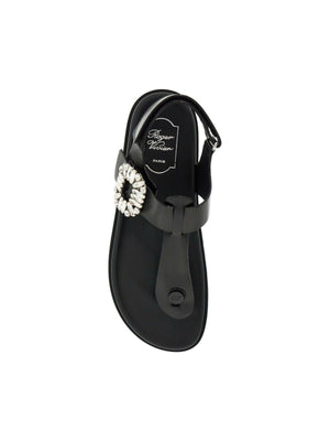 Leather Slidy Viv' Thong Sandals.