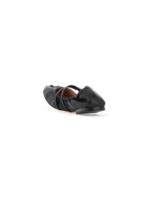 Nappa Leather Mary Jane Flats.