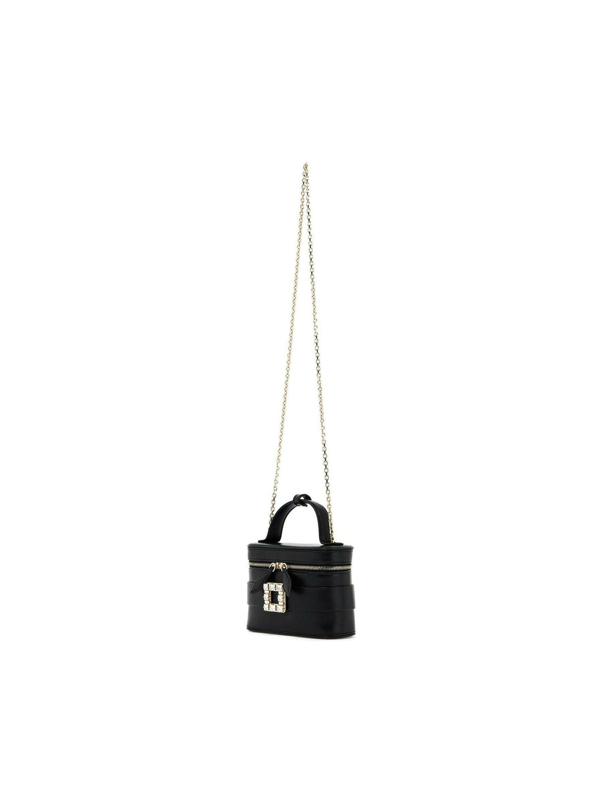 Nappa Leather Vanity Strass Buckle Bag.