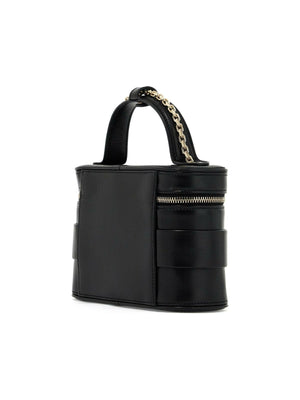 Nappa Leather Vanity Strass Buckle Bag.