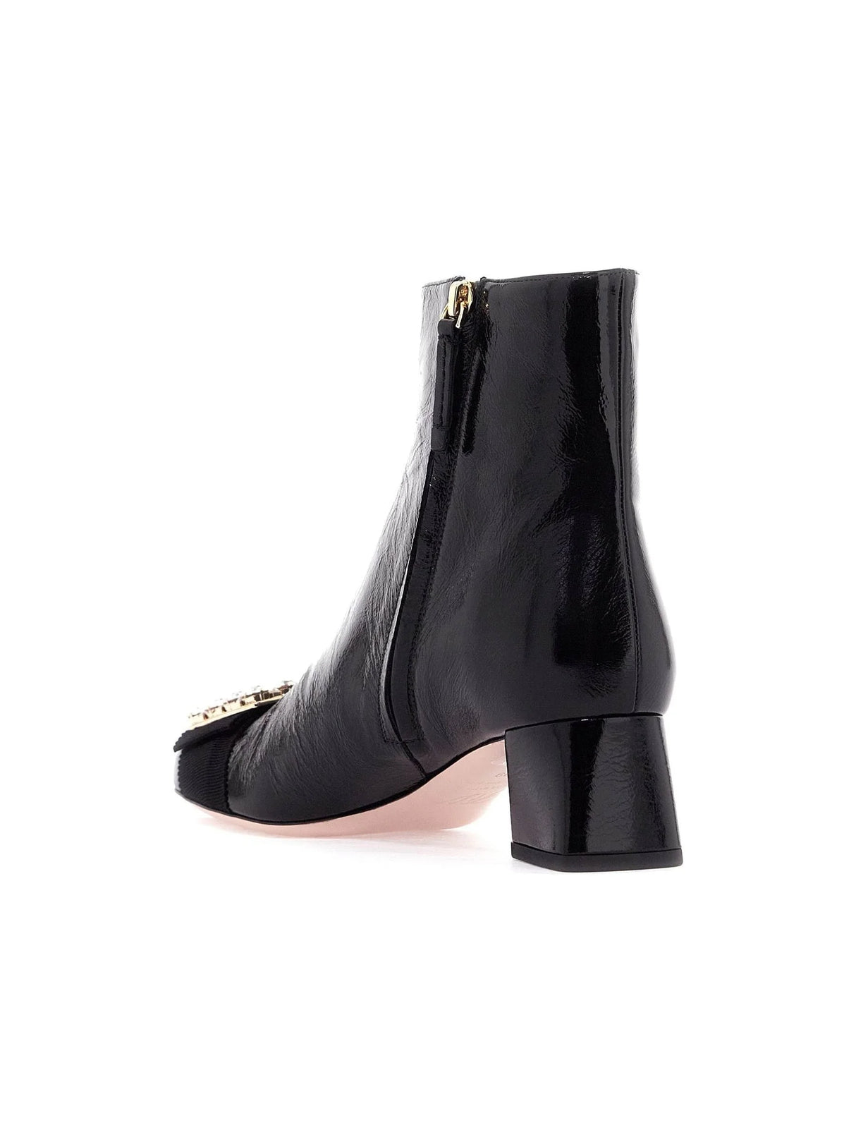 Patent Leather Très Vivier Ankle Boots Crystal Buckle - Women > Shoes > Boots and booties > Ankle boots