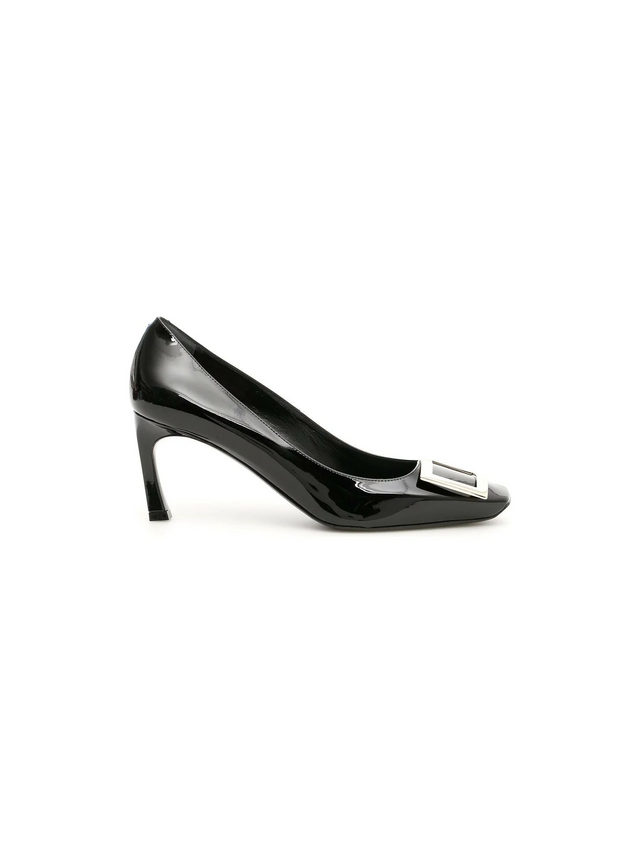 Patent Trompette Metal Buckle Pumps.