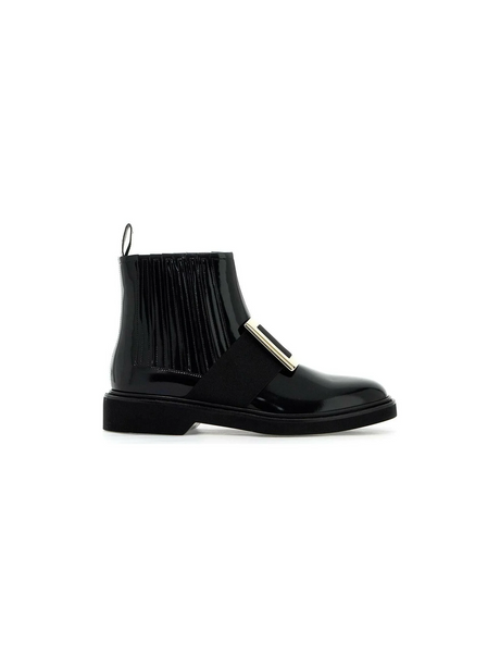 Viv' Rangers Patent Leather Chelsea Boots.