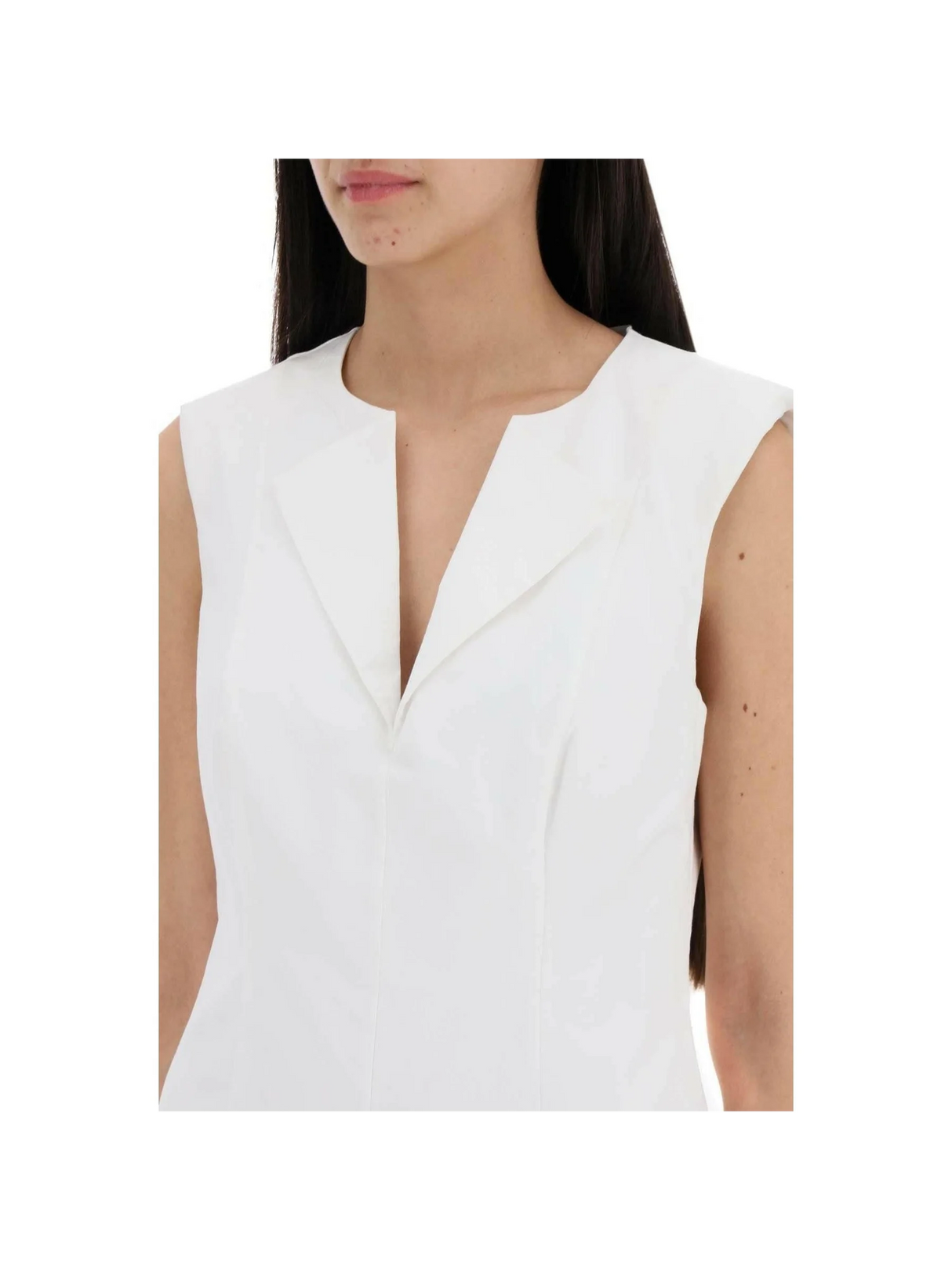 Cotton Poplin Midi Dress ROLAND MOURET JOHN JULIA.