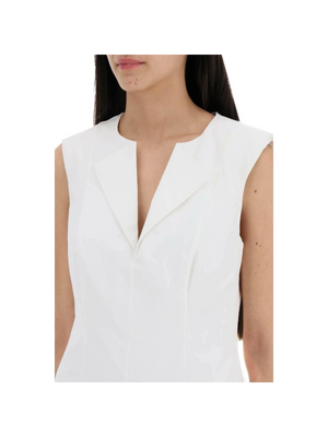 Cotton Poplin Midi Dress ROLAND MOURET JOHN JULIA.