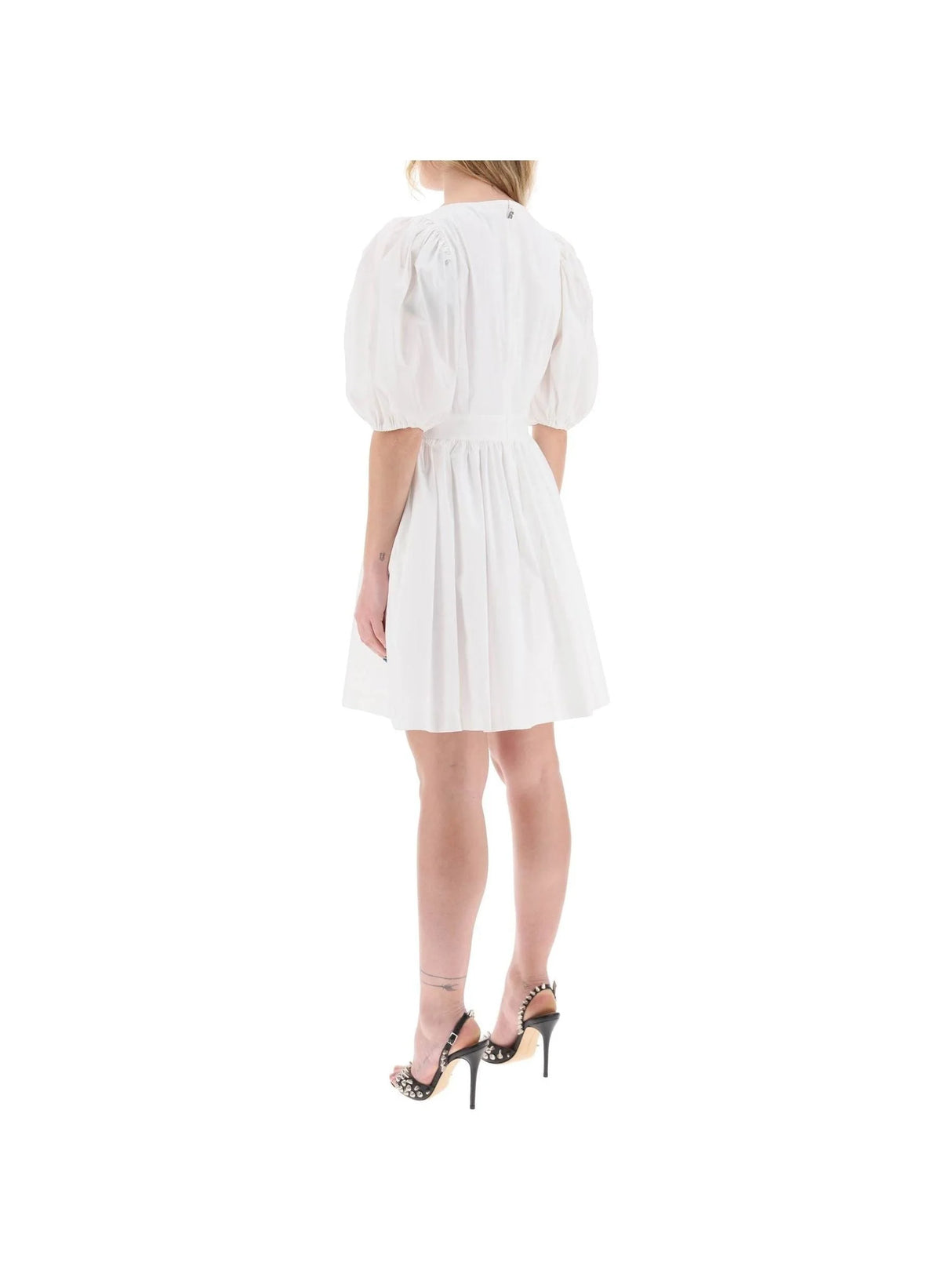 Balloon Sleeve Cut-Out Mini Dress - Women > Clothing > Dresses > Mini