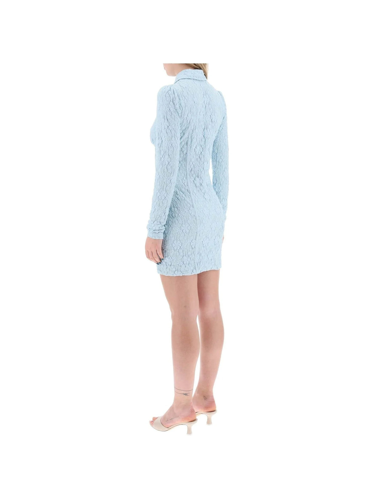 Floral Lace Shirt Mini Dress - Women > Clothing > Dresses > Mini