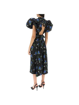 Midi Dress With Balloon Sleeves ROTATE JOHN JULIA.