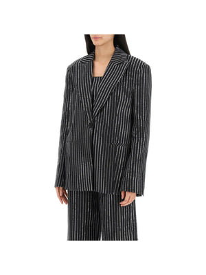 Sequined Striped Blazer ROTATE JOHN JULIA.