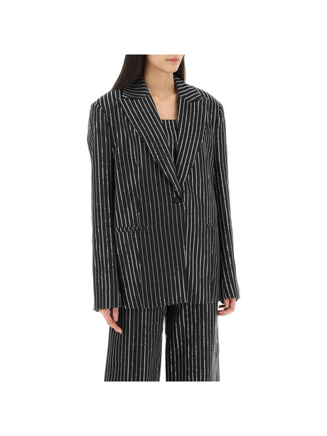 Sequined Striped Blazer ROTATE JOHN JULIA.