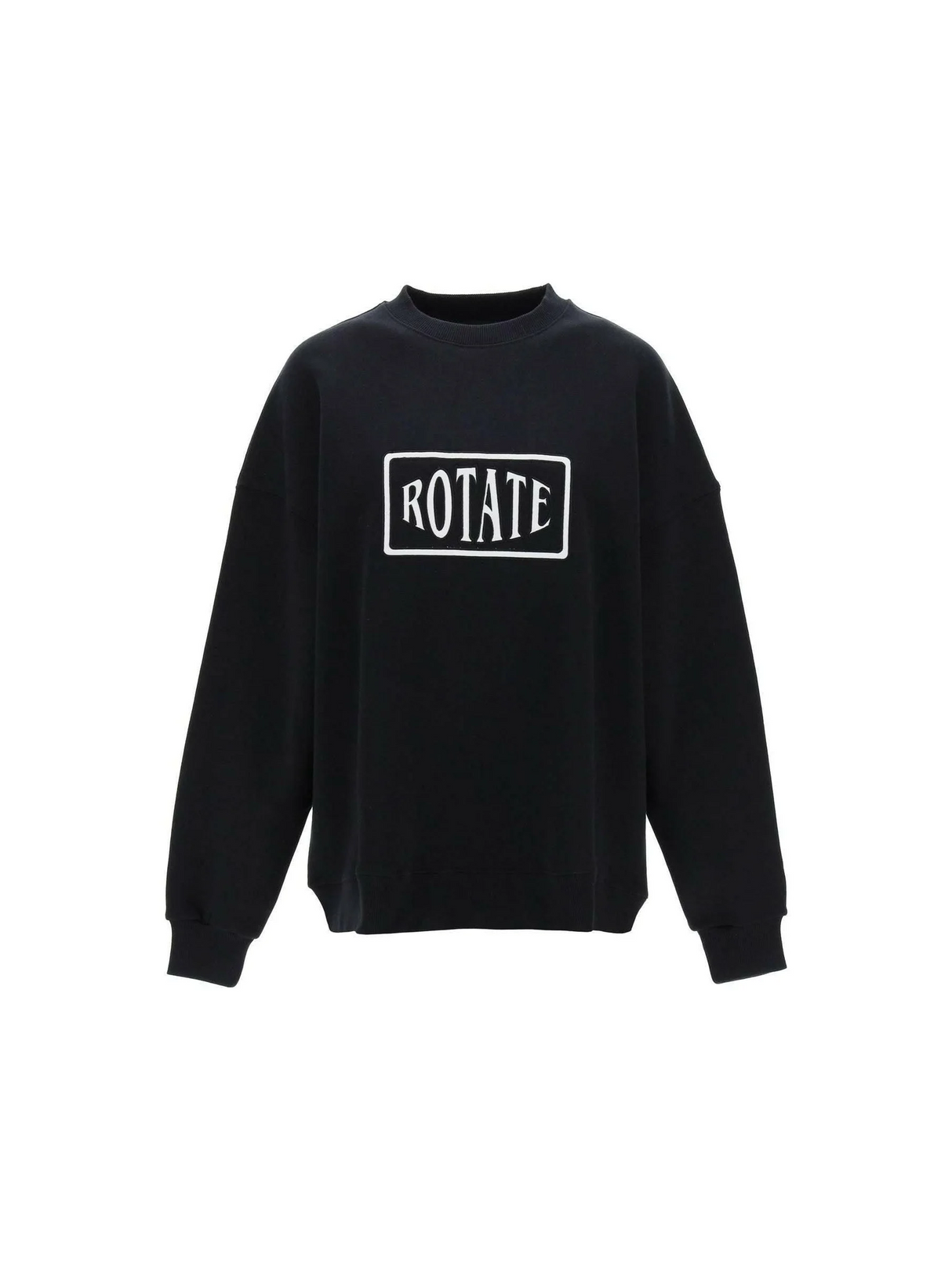 Crew Neck Sweatshirt With Logo Embroidery ROTATE JOHN JULIA.