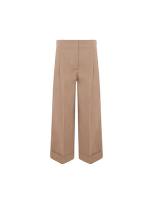 Abba Twill Wide-leg Pants-S MAX MARA-JOHN JULIA