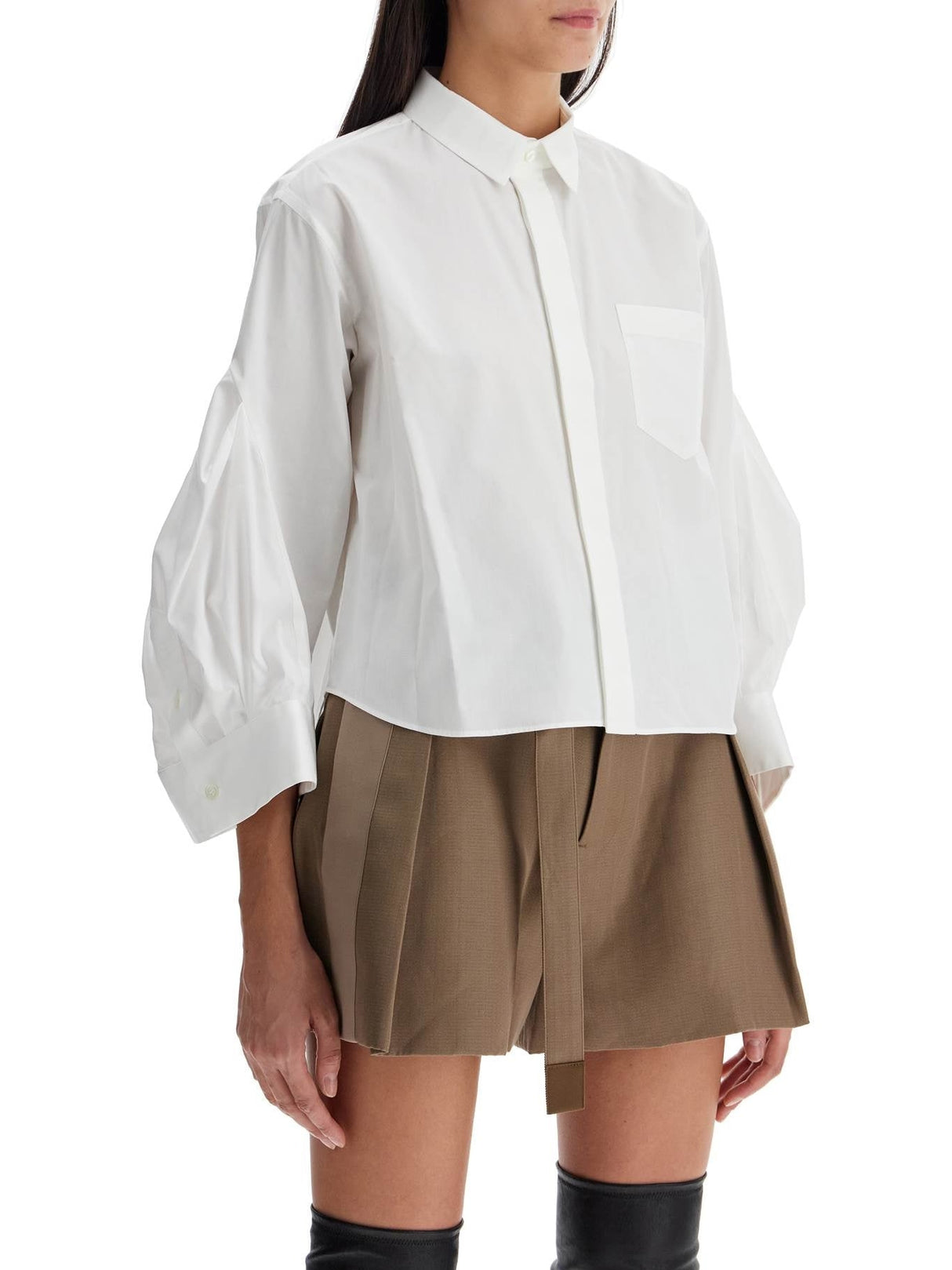 Boxy Shirt With Wide Sleeves