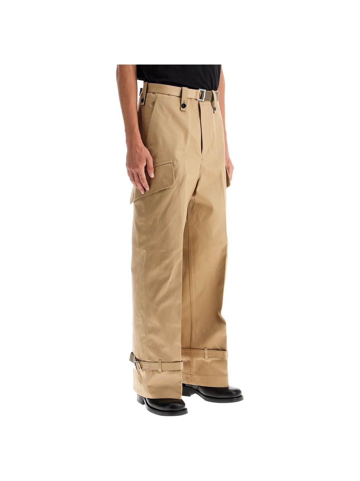 SACAI-Cotton Chino Pants-JOHN JULIA