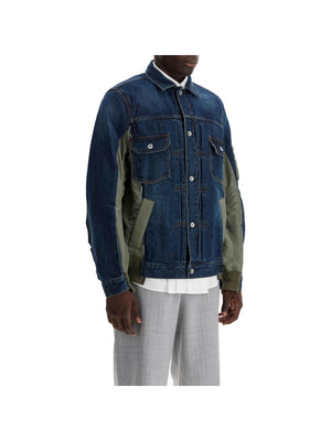 Denim and Nylon Twill Jacket.