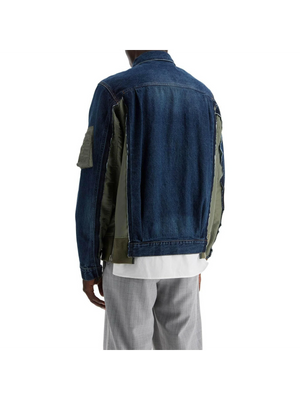 Denim Twill Jacket-SACAI-JOHN JULIA