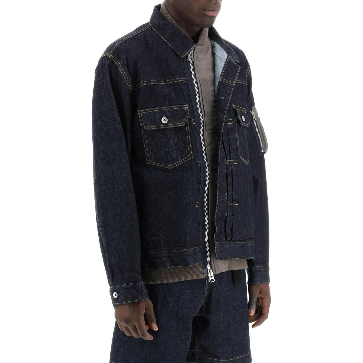 Denim Blouson Jacket SACAI JOHN JULIA.