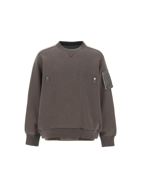 SACAI-Double Hem Sweatshirt-JOHN JULIA