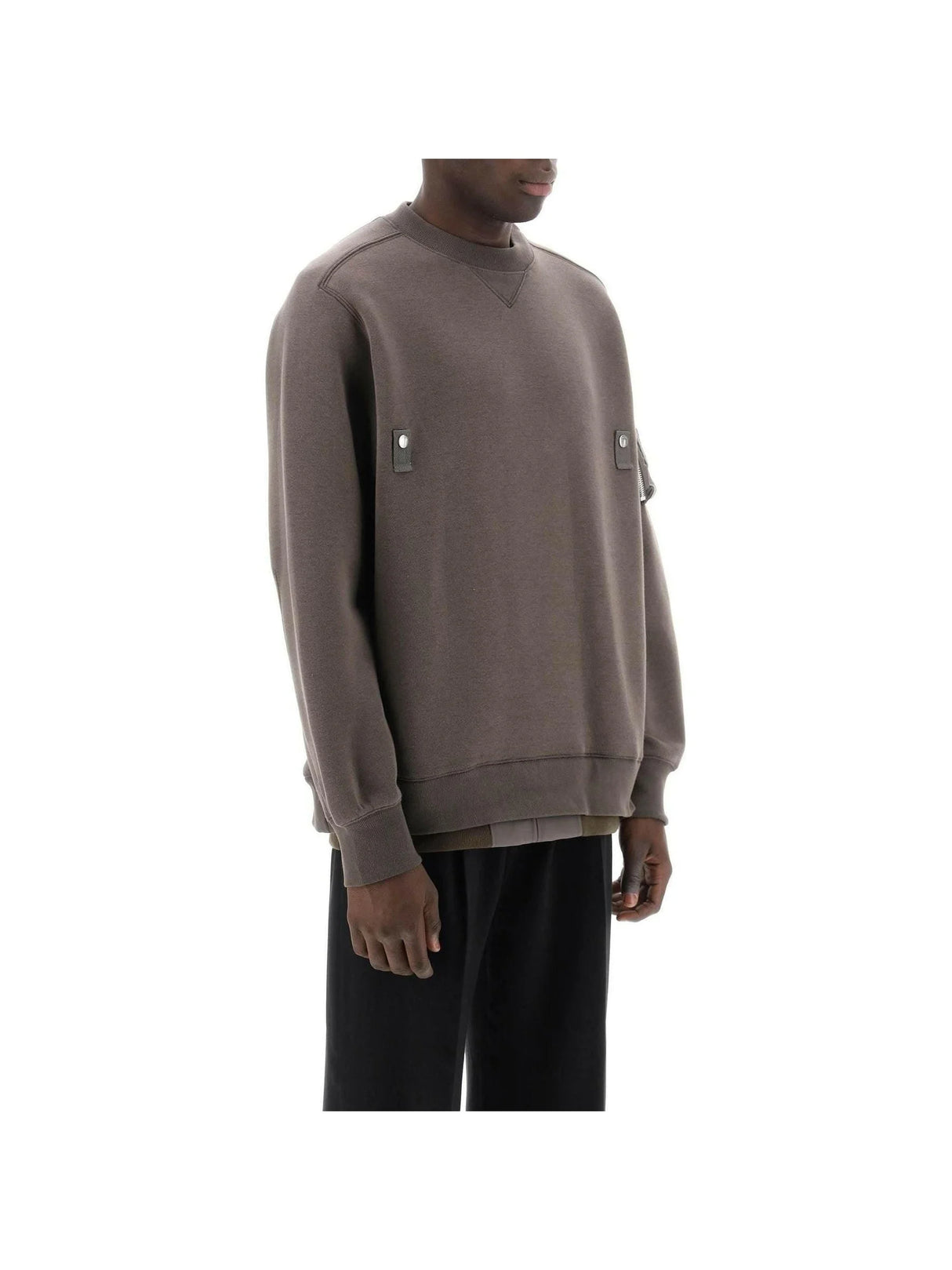 SACAI-Double Hem Sweatshirt-JOHN JULIA