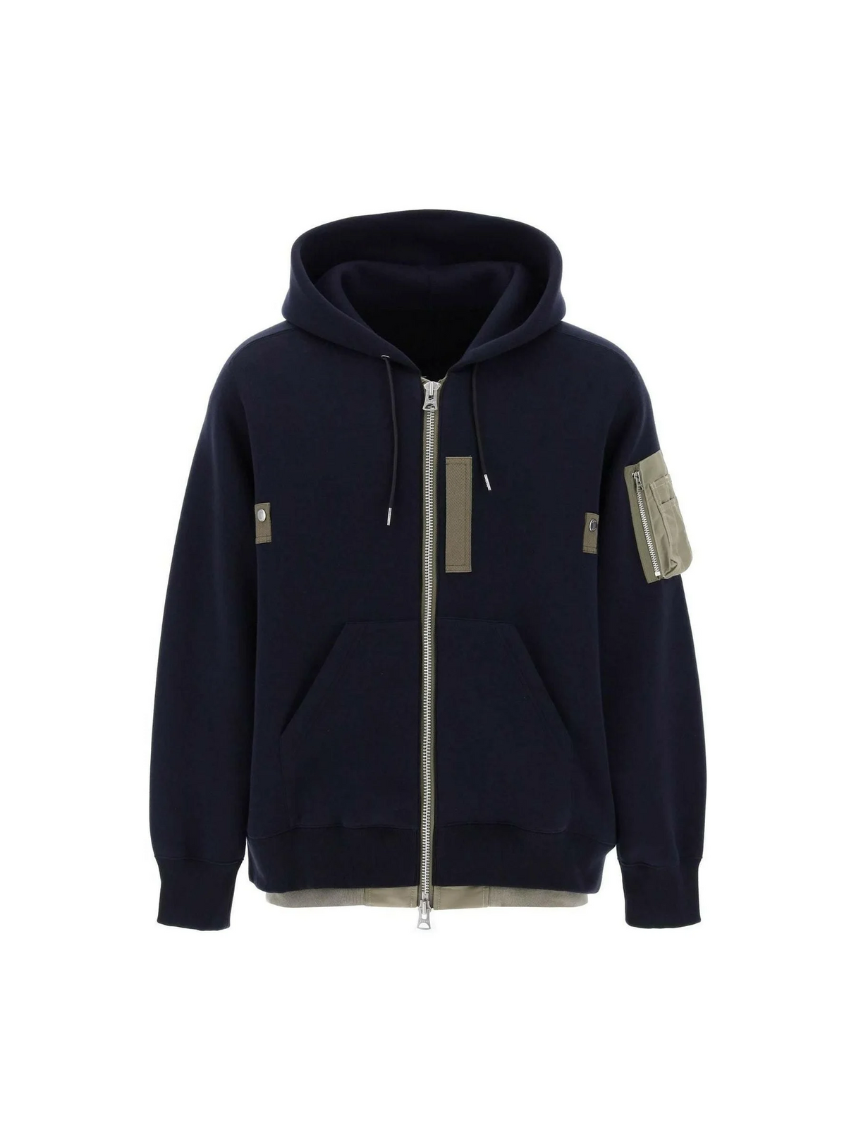 Full Zip Hoodie With Contrast Trims SACAI JOHN JULIA.