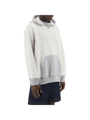 Gray Sponge Double-Faced Cotton Hoodie SACAI JOHN JULIA.