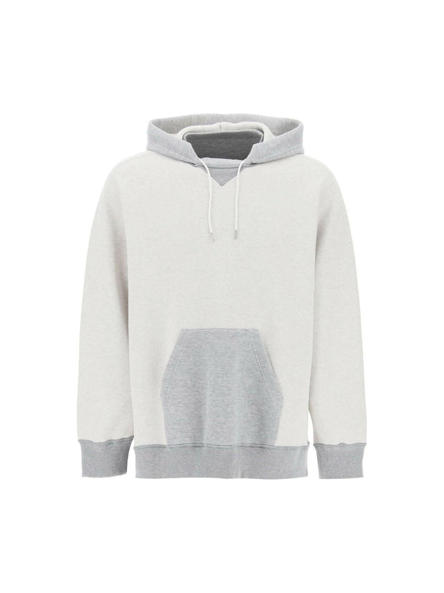 Gray Sponge Double-Faced Cotton Hoodie SACAI JOHN JULIA.