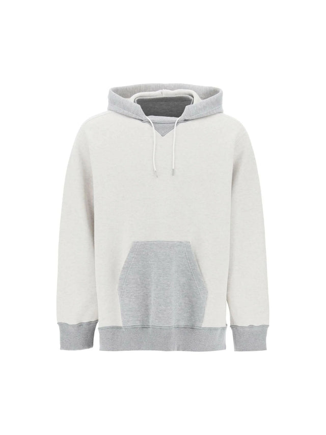 Gray Sponge Double-Faced Cotton Hoodie SACAI JOHN JULIA.