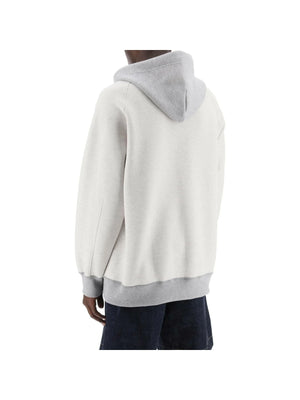 Gray Sponge Double-Faced Cotton Hoodie SACAI JOHN JULIA.