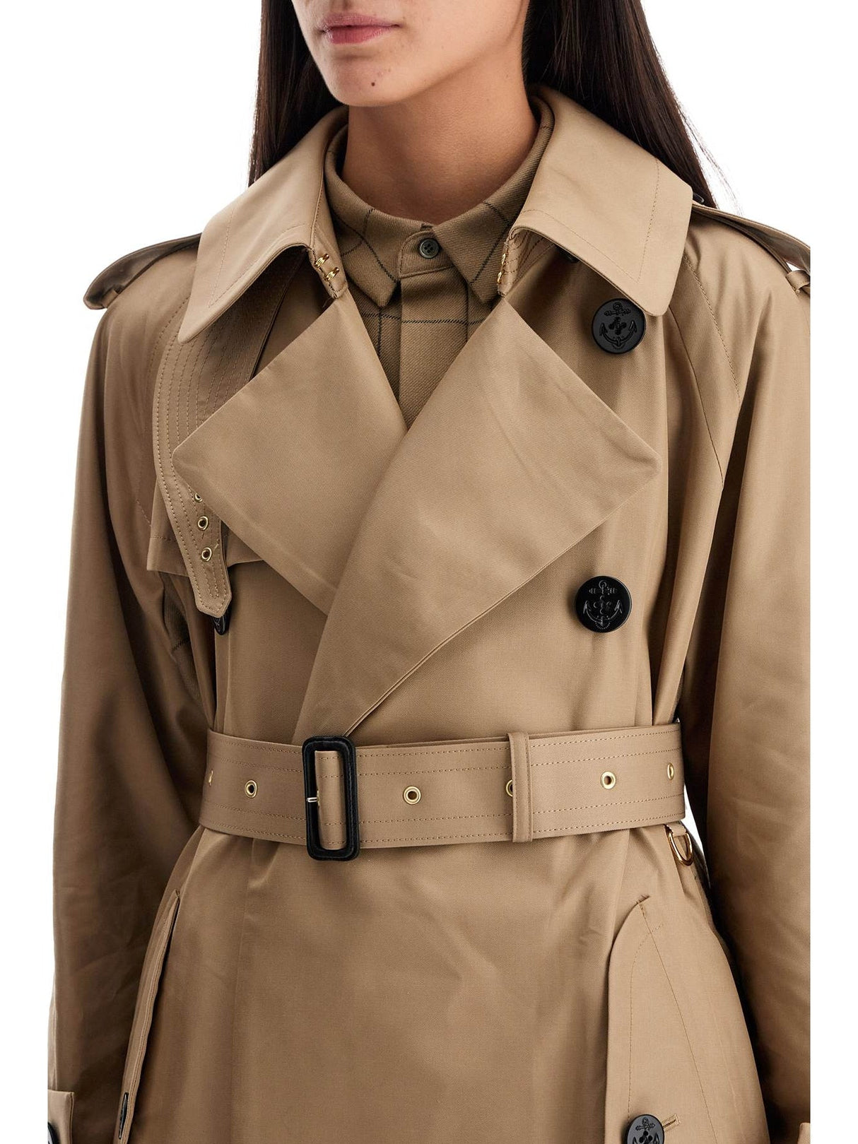 SACAI-In Pelle gabardine Trench-JOHN JULIA