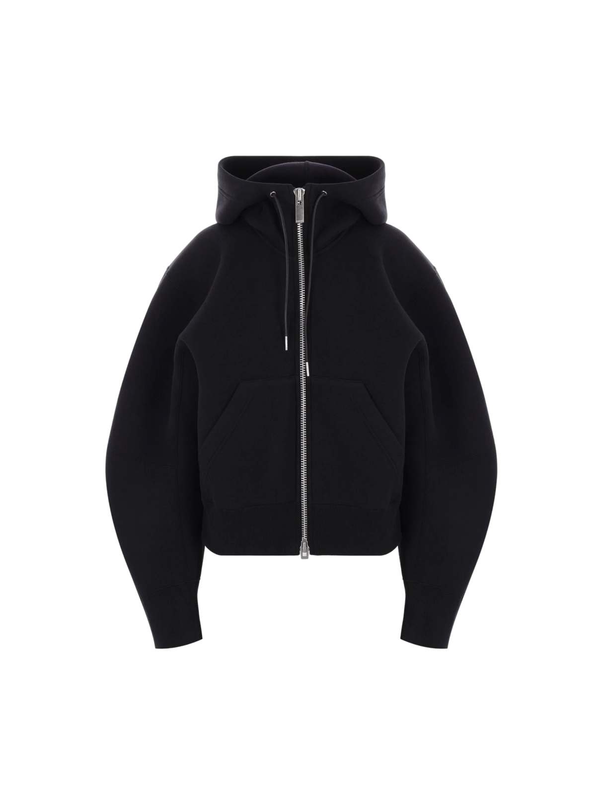 Jersey Full-Zip Hoodie-SACAI-JOHN JULIA