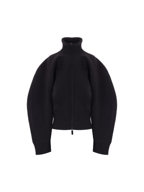 Knit Full-zip Cardigan-SACAI-JOHN JULIA