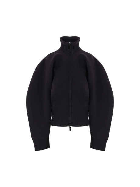 Knit Full-zip Cardigan-SACAI-JOHN JULIA