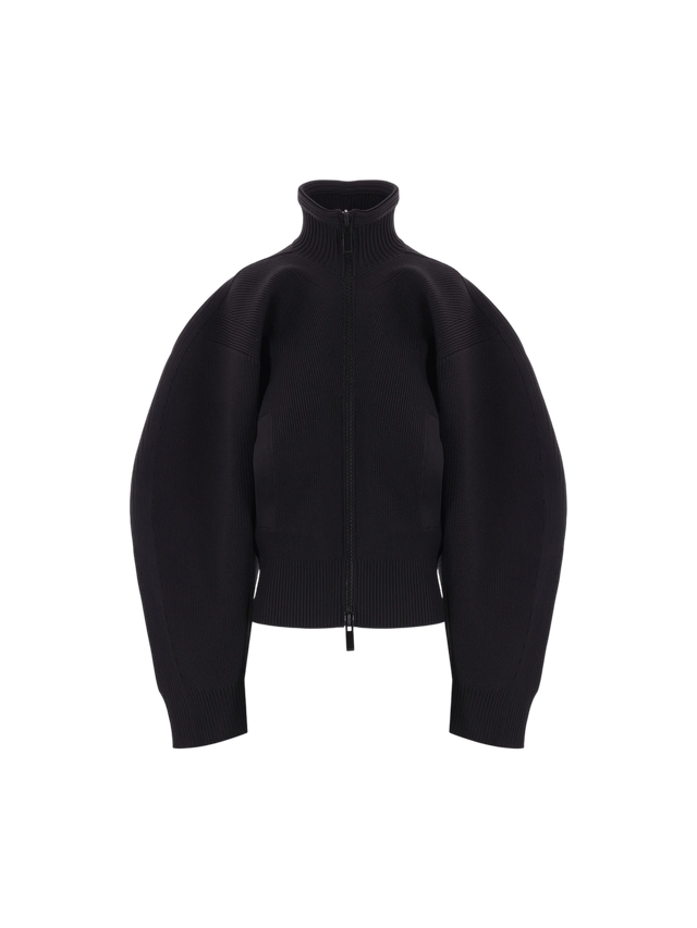 Knit Full-zip Cardigan-SACAI-JOHN JULIA