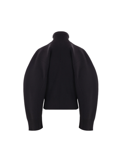 Knit Full-zip Cardigan-SACAI-JOHN JULIA