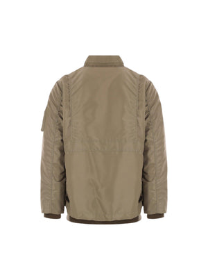 Nylon Twill Bomber Jacket-SACAI-JOHN JULIA