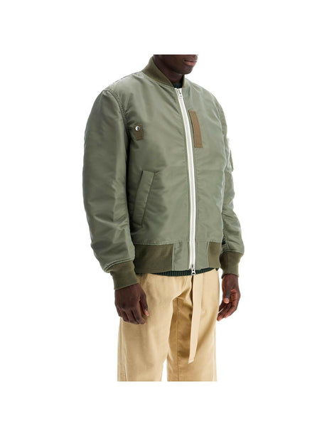 Nylon Twill Bomber Jacket.