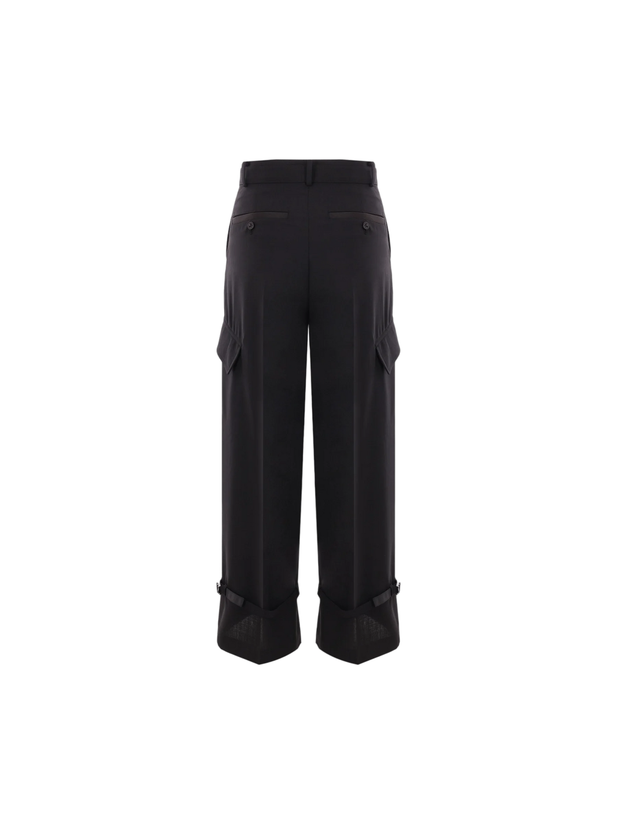 Wool Blend Cargo Trousers-SACAI-JOHN JULIA