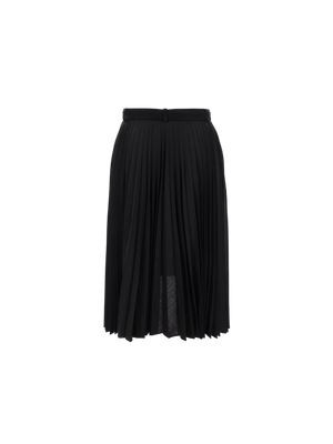 Wool Blend Destructured Skirt-SACAI-JOHN JULIA