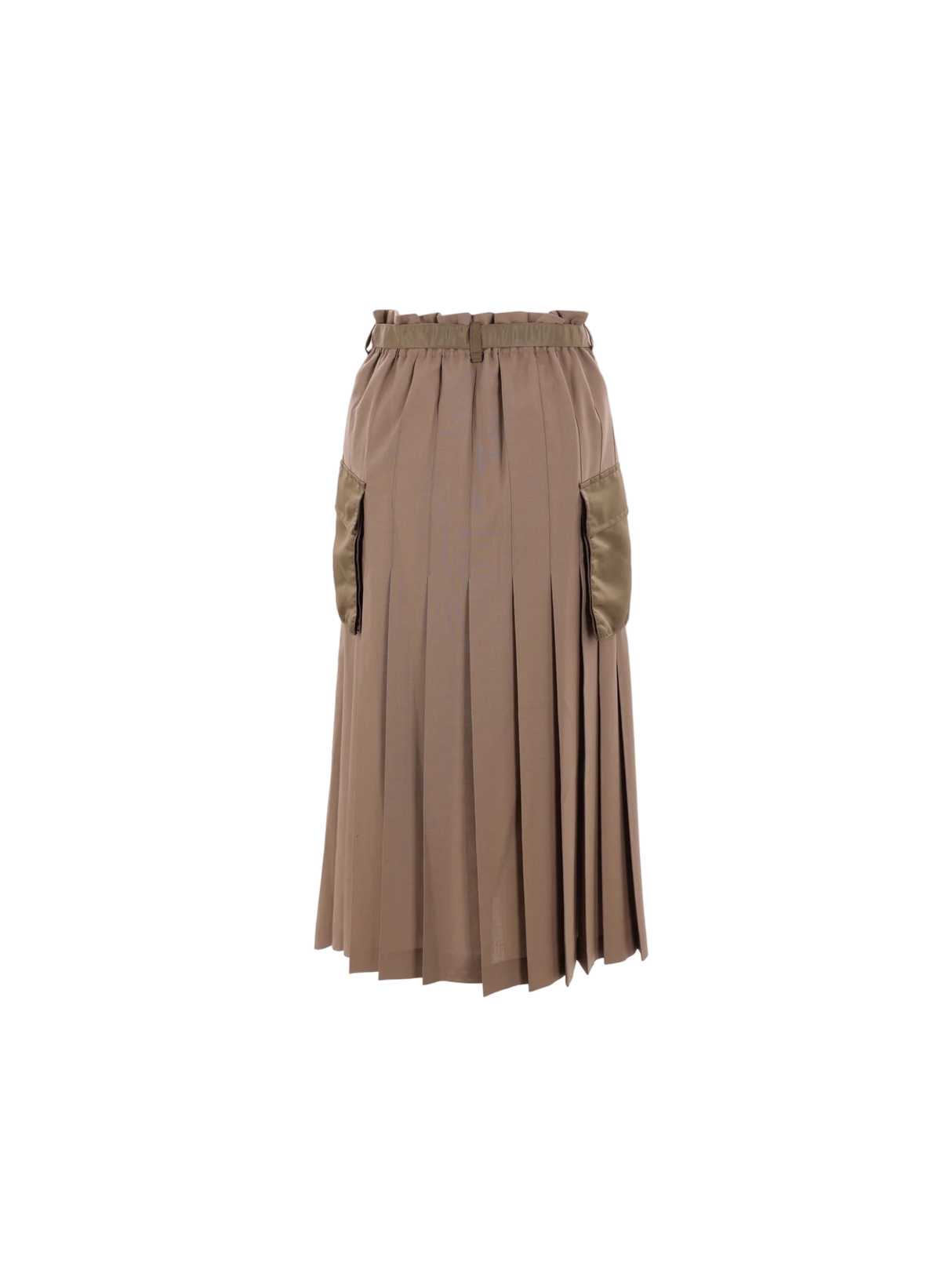 Wool Blend Wrap Skirt-SACAI-JOHN JULIA