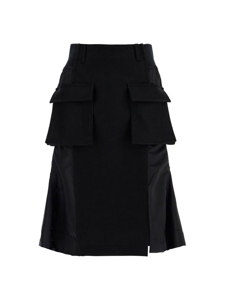 Hybrid Nylon And Wool Skirt