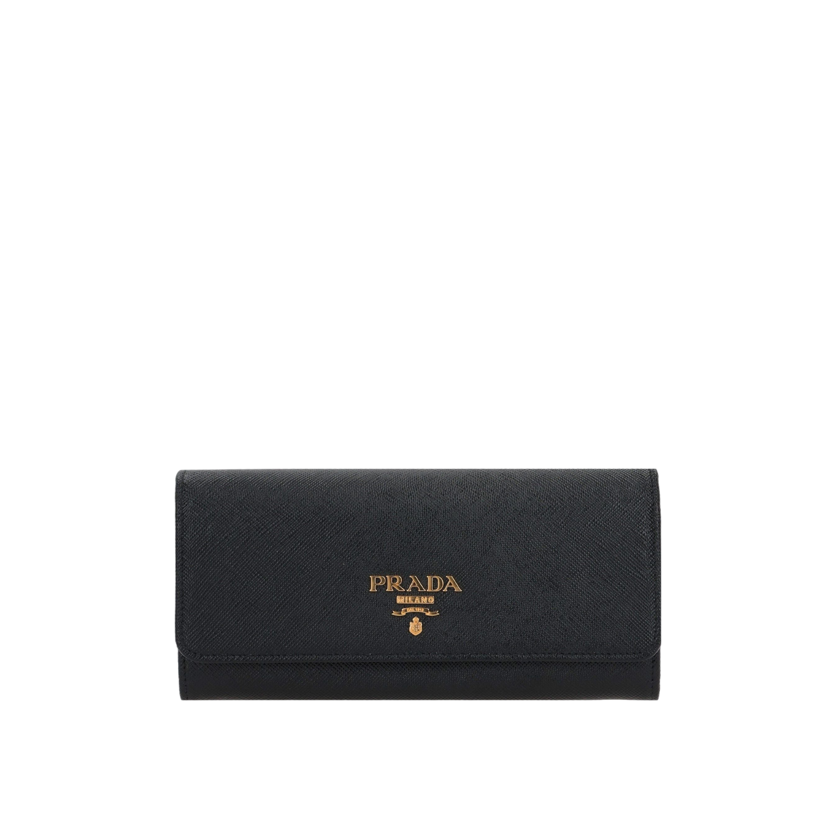 Saffiano Leather Continental Wallet-PRADA-JOHN JULIA