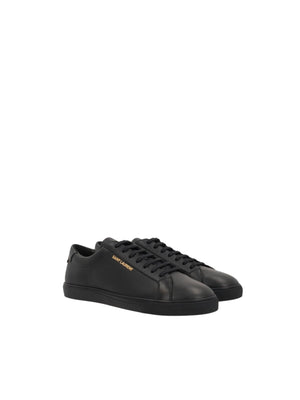 Andy Smooth Leather Sneakers-SAINT LAURENT-JOHN JULIA