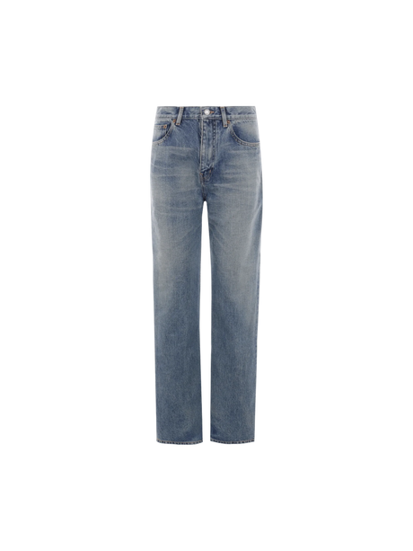 Benjamin Straight-leg Denim Jeans-SAINT LAURENT-JOHN JULIA