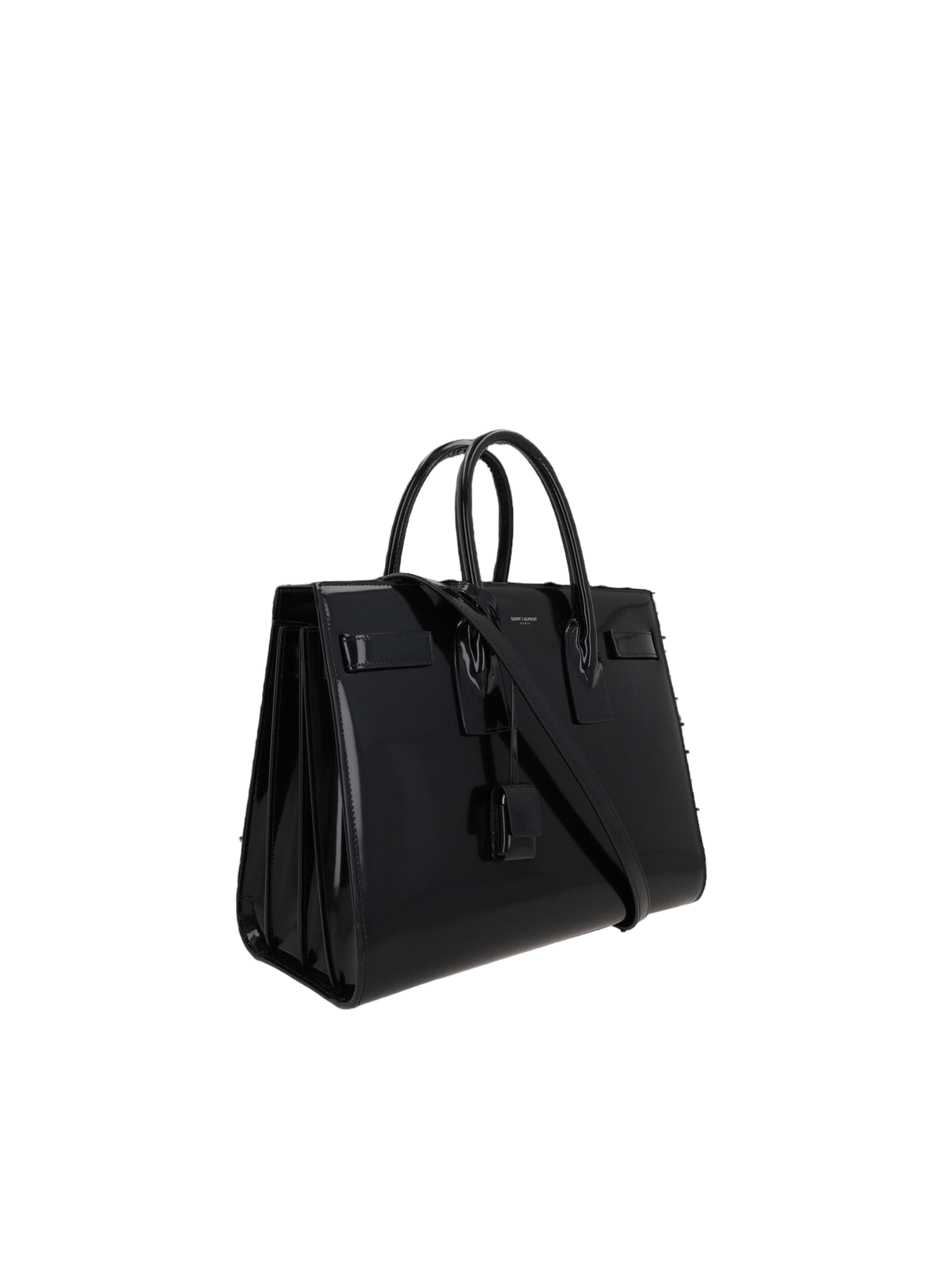 Brushed Leather Sac De Jour Small Handbag-SAINT LAURENT-JOHN JULIA