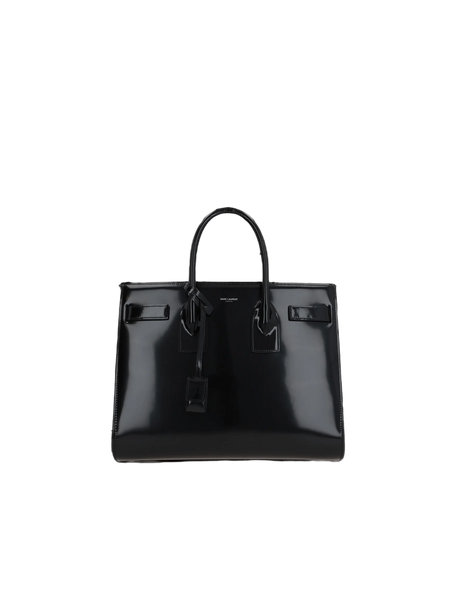 Brushed Leather Sac De Jour Small Handbag-SAINT LAURENT-JOHN JULIA