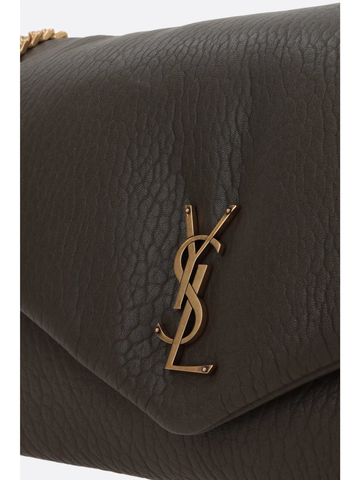 Calypso Large Grainy Leather Shoulder Bag-SAINT LAURENT-JOHN JULIA