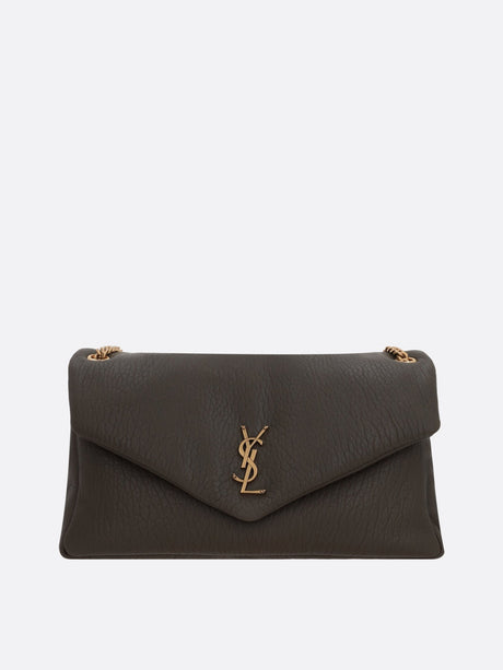 Calypso Large Grainy Leather Shoulder Bag-SAINT LAURENT-JOHN JULIA