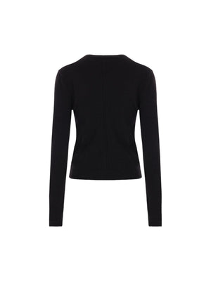 SAINT LAURENT-Cashmere Sweater Openwork Details-JOHN JULIA